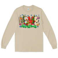 Mushroom love Christmas Long Sleeve Tee - CowhideDigitalArt