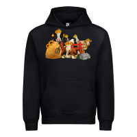 Black Cows With Sunflower Headbands Urban Hoodie - Jasminsmagicworld