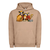 Pigment Burro Cows With Sunflower Headbands Urban Hoodie - Jasminsmagicworld