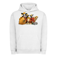 Pigment Lunar Rock Cows With Sunflower Headbands Urban Hoodie - Jasminsmagicworld