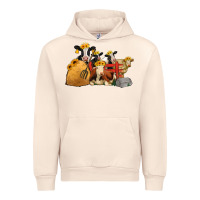 Sandshell Cows With Sunflower Headbands Urban Hoodie - Jasminsmagicworld