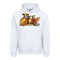 White Cows With Sunflower Headbands Urban Hoodie - Jasminsmagicworld