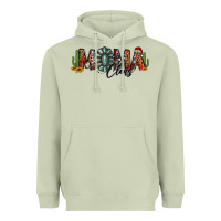Matcha western christmas mama claus sunflowers and cactus Heavyweight Hoodie - Jasminsmagicworld