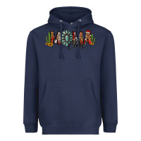Navy western christmas mama claus sunflowers and cactus Heavyweight Hoodie - Jasminsmagicworld