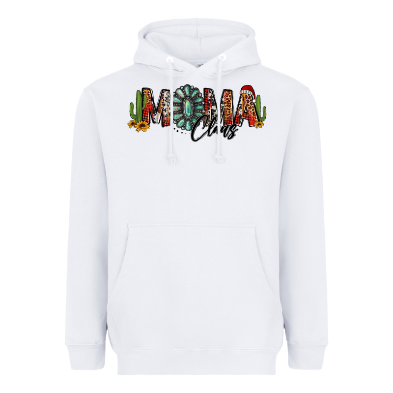Western Christmas Mama Claus Sunflowers And Cactus Heavyweight Hoodie by Jasminsmagicworld | Teevron