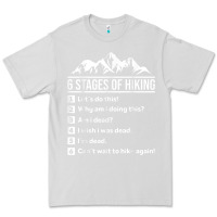 Dove Grey hiking 6 stages of hiking funny hiking nature adventure Premium Tee - baoMotion