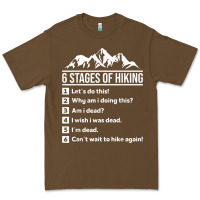 Cacao hiking 6 stages of hiking funny hiking nature adventure Premium Tee - baoMotion