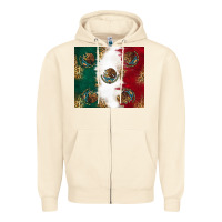 Sandshell Mexican Flag Zipper Hoodie - RanaPortraitStore