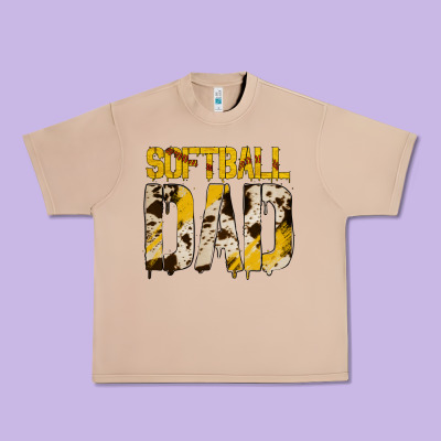 No Background Softball Dad Urban Heavy Tee Designed By Jasminsmagicworld