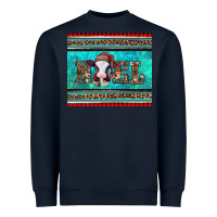 Navy western christmas baby cow noel tumbler Heavyweight Sweatshirt - Jasminsmagicworld