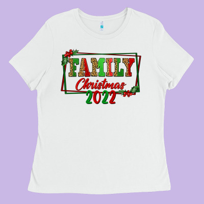 Family Christmas 2022 Ladies Tee Designed By Fadigitalartstudio