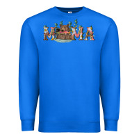 True Royal Mama with bear and daisy Premium Sweatshirt - RanaPortraitStore