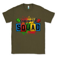 Army Green autism support squad Classic Tee - OliviaCreatesArt