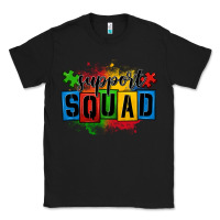 Black autism support squad Classic Tee - OliviaCreatesArt