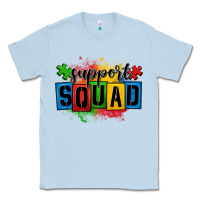 Dusty Blue autism support squad Classic Tee - OliviaCreatesArt