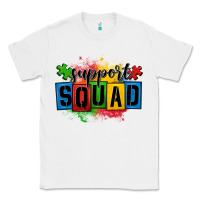 White autism support squad Classic Tee - OliviaCreatesArt