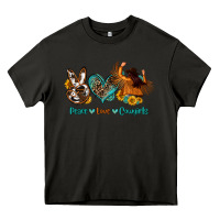 Asphalt peace love cowgirls Heavy Core Tee - OliviaCreatesArt