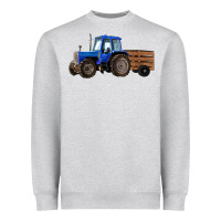 Heather Grey Farm Tractor Heavyweight Sweatshirt - RanaPortraitStore