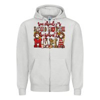 Dove Grey somebody's loud mouth baseball mama Zipper Hoodie - Jasminsmagicworld