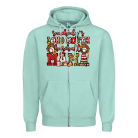 Seafoam somebody's loud mouth baseball mama Zipper Hoodie - Jasminsmagicworld