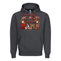 Smoke somebody's loud mouth baseball mama Zipper Hoodie - Jasminsmagicworld