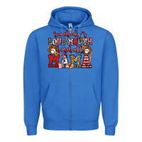 True Royal somebody's loud mouth baseball mama Zipper Hoodie - Jasminsmagicworld