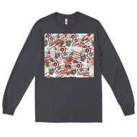Smoke hot cocoa christmas cheer pattern Long Sleeve Tee - CowhideDigitalArt