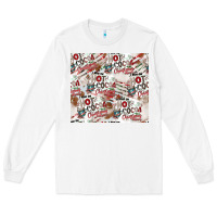 White hot cocoa christmas cheer pattern Long Sleeve Tee - CowhideDigitalArt