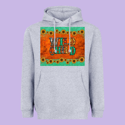 Western Wild Child Heavyweight Hoodie Designed By Jasminsmagicworld