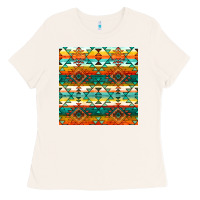Bone native american aztec seamless pattern 1 Ladies Tee - BundleAndBundleShop