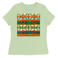 Matcha native american aztec seamless pattern 1 Ladies Tee - BundleAndBundleShop