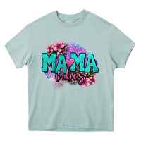 Arona mama vibes floral Heavy Core Tee - OliviaCreatesArt