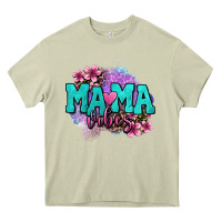 Mossy mama vibes floral Heavy Core Tee - OliviaCreatesArt