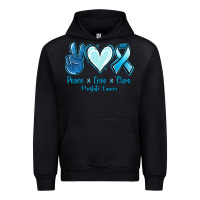 Black Peace Love Cure Prostate Cancer Urban Hoodie - Jasminsmagicworld