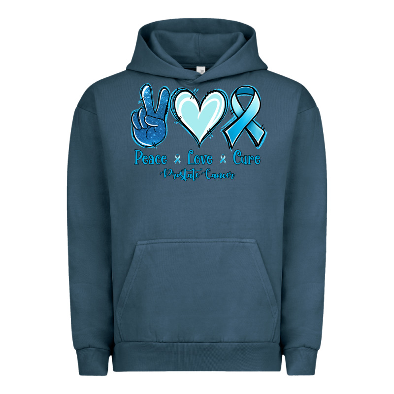 Peace Love Cure Prostate Cancer Urban Hoodie by Jasminsmagicworld | Teevron
