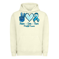 Pigment Pistachio Peace Love Cure Prostate Cancer Urban Hoodie - Jasminsmagicworld