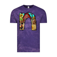 Cloud Purple farm life alphabet lowercase letters n Vintage Tee - BundleAndBundleShop