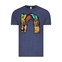 Vintage Denim farm life alphabet lowercase letters n Vintage Tee - BundleAndBundleShop