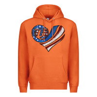 Carrot american flag heart Premium Hoodie - Jasminsmagicworld