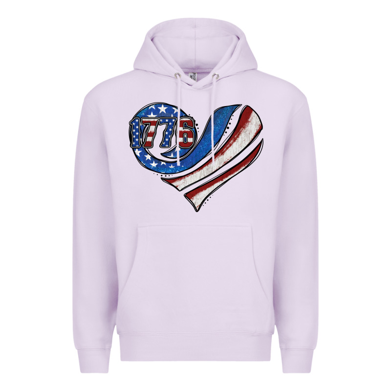 American Flag Heart Premium Hoodie by Jasminsmagicworld | Teevron