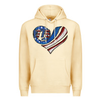 Pina Colada american flag heart Premium Hoodie - Jasminsmagicworld