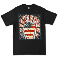 Black Freedom rock hand Premium Tee - FaDigitalArtStudio