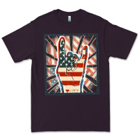 Plum Freedom rock hand Premium Tee - FaDigitalArtStudio