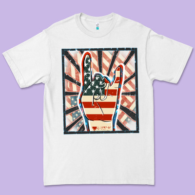 Freedom Rock Hand Premium Tee Designed By Fadigitalartstudio