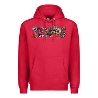 Cardinal texas sunflower cowhide leopard texas map Premium Hoodie - Artiststas