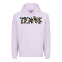 Lilac texas sunflower cowhide leopard texas map Premium Hoodie - Artiststas