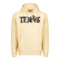 Pina Colada texas sunflower cowhide leopard texas map Premium Hoodie - Artiststas