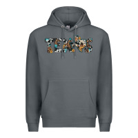 Rock texas sunflower cowhide leopard texas map Premium Hoodie - Artiststas