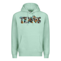 Seafoam texas sunflower cowhide leopard texas map Premium Hoodie - Artiststas