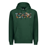 Sports Green texas sunflower cowhide leopard texas map Premium Hoodie - Artiststas